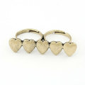 Fashion Love Letters Heart Shape Double Finger Rings Jewellery FR44